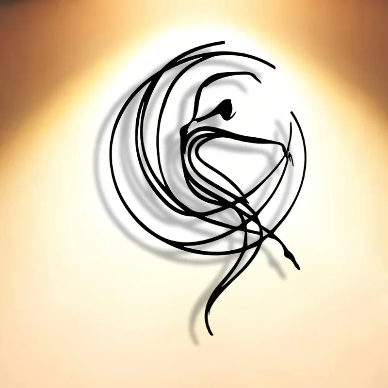 Art Craft Cafe - Elegant Minimalist Dancer Metal Wall Art