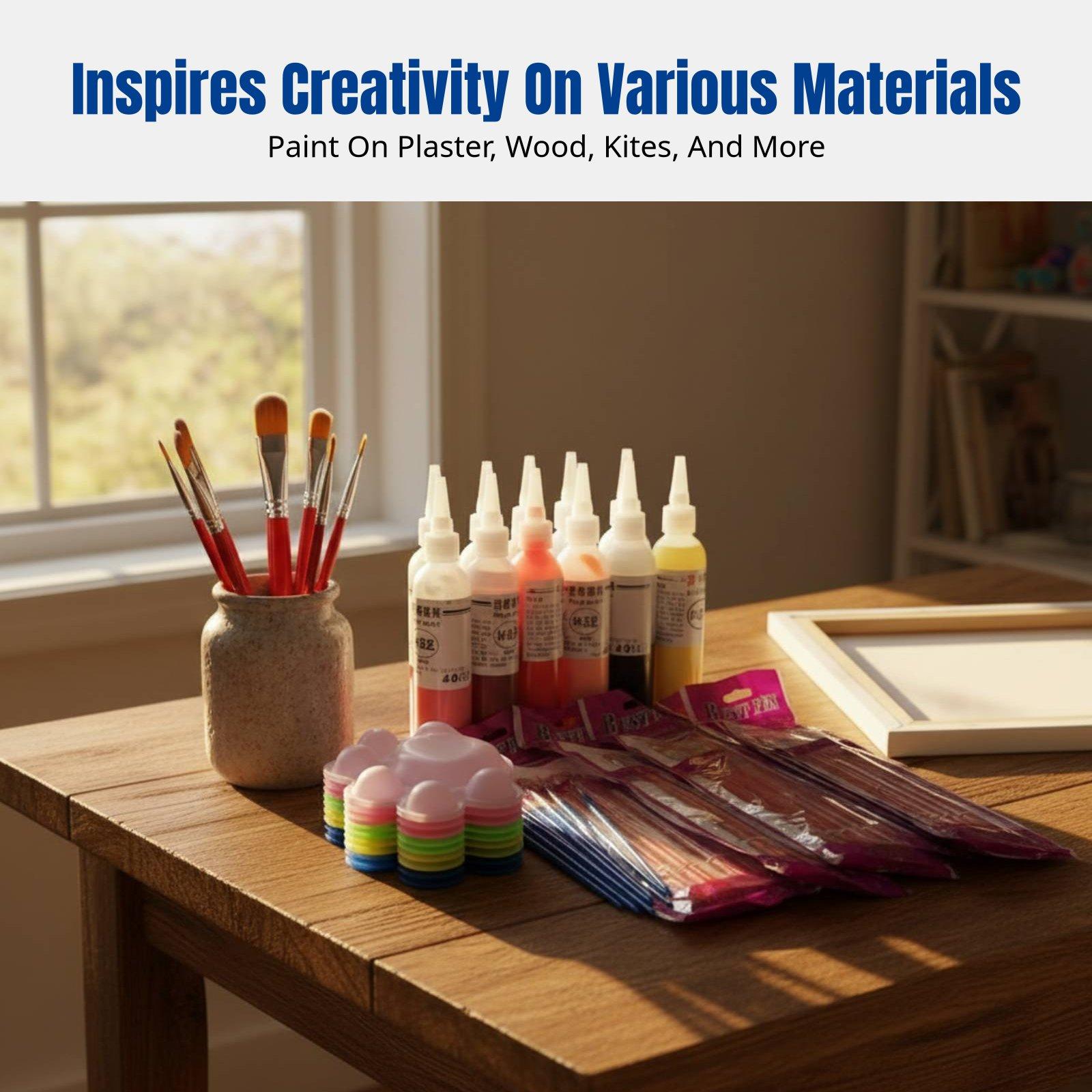 Art Craft Kite - Complete Acrylic Paint Kit for Children