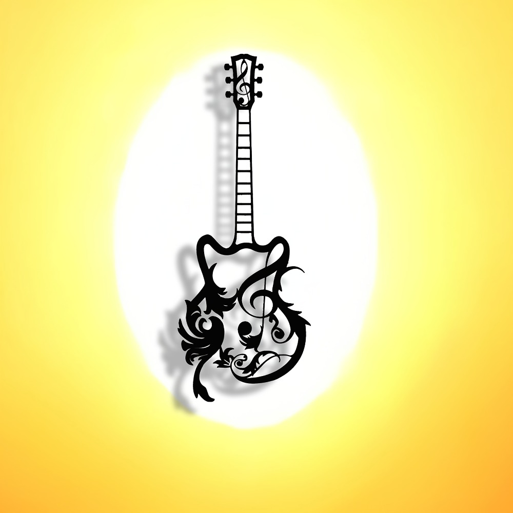 CIFbuy Forged Metal Guitar Wal - Art Craft Cafe 评论和价格
