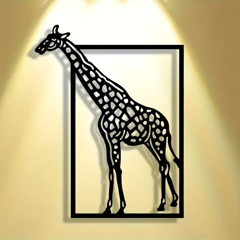 Abstract giraffe metal wall ar - Art Craft Cafe 评论和价格