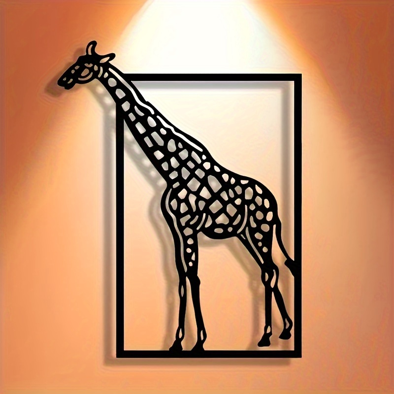 Abstract giraffe metal wall ar - Art Craft Cafe 评论和价格