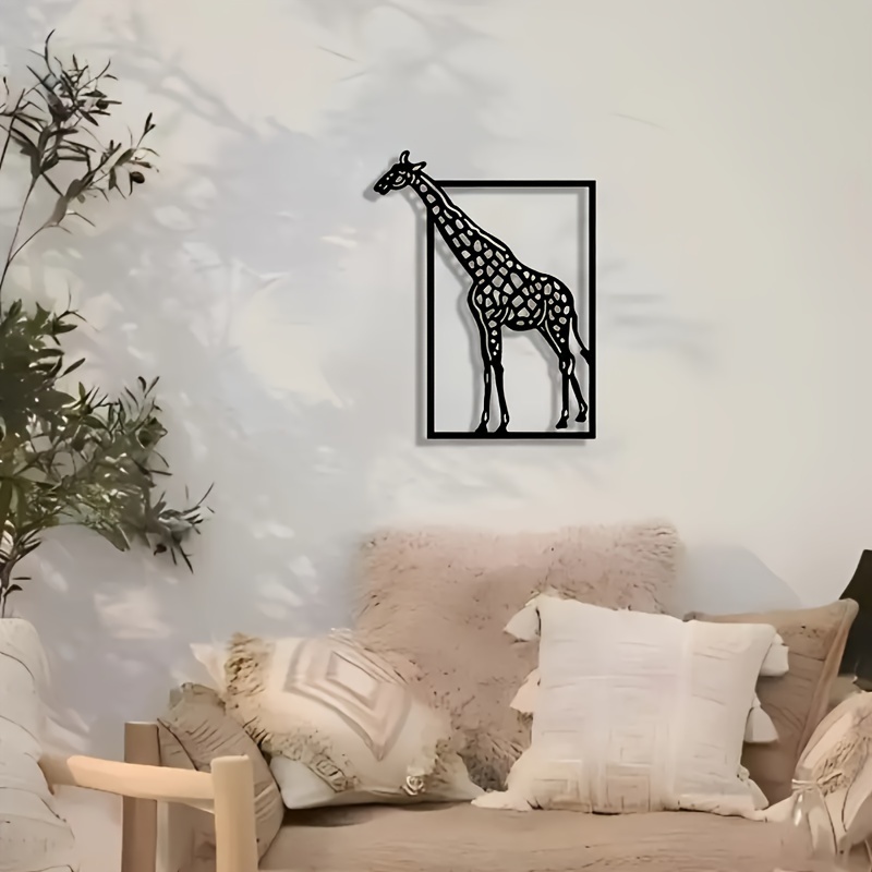 Abstract giraffe metal wall ar - Art Craft Cafe 评论和价格