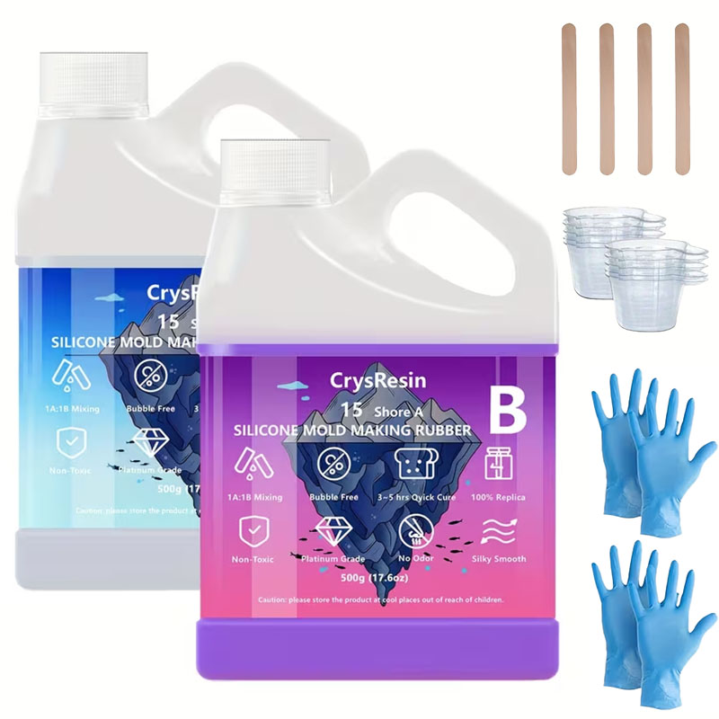 500ml 2 Bottles Liquid Silicon - Resin Casting Mold 评论和价格