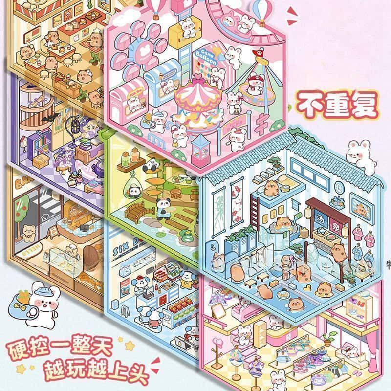 Miniature 3D Scene Stickers DI - Art Craft Market 评论和价格