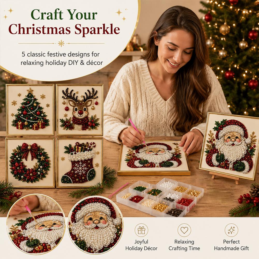 Christmas Santa Claus Pearl Ar - Art Craft Resin 评论和价格