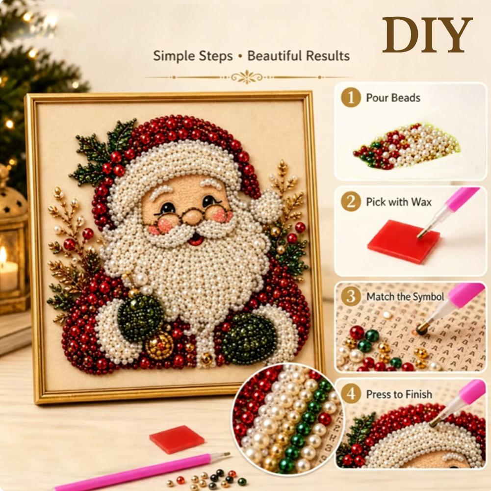 Christmas Santa Claus Pearl Ar - Art Craft Resin 评论和价格