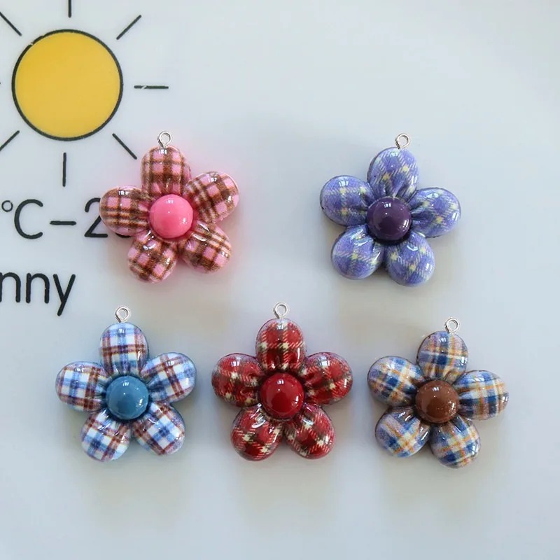 10Pcs Sweet Flower Planar Resi - Art Craft Resin 评论和价格