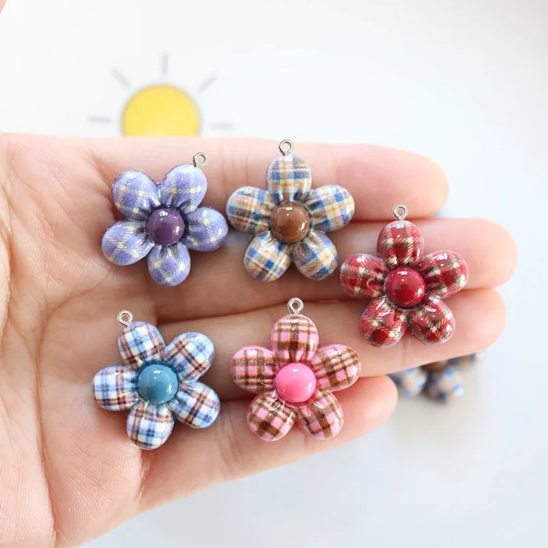 10Pcs Sweet Flower Planar Resi - Art Craft Resin 评论和价格
