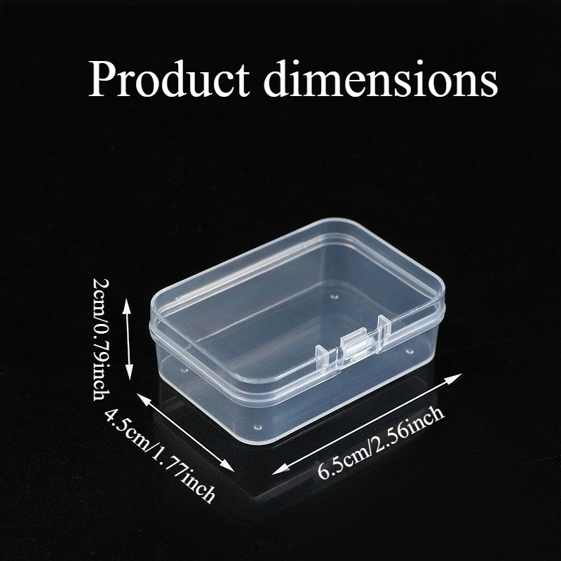 A Set of 10 Small Transparent  - Box Art And Craft 评论和价格