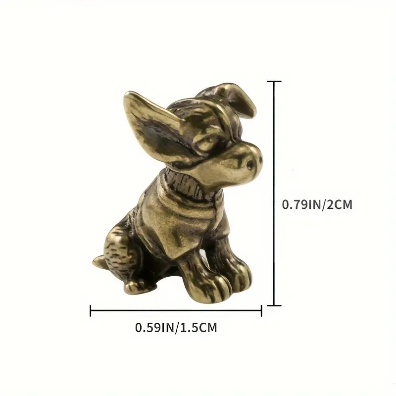 Small Dog Ornament Brass Statu - Art Craft Cafe 评论和价格