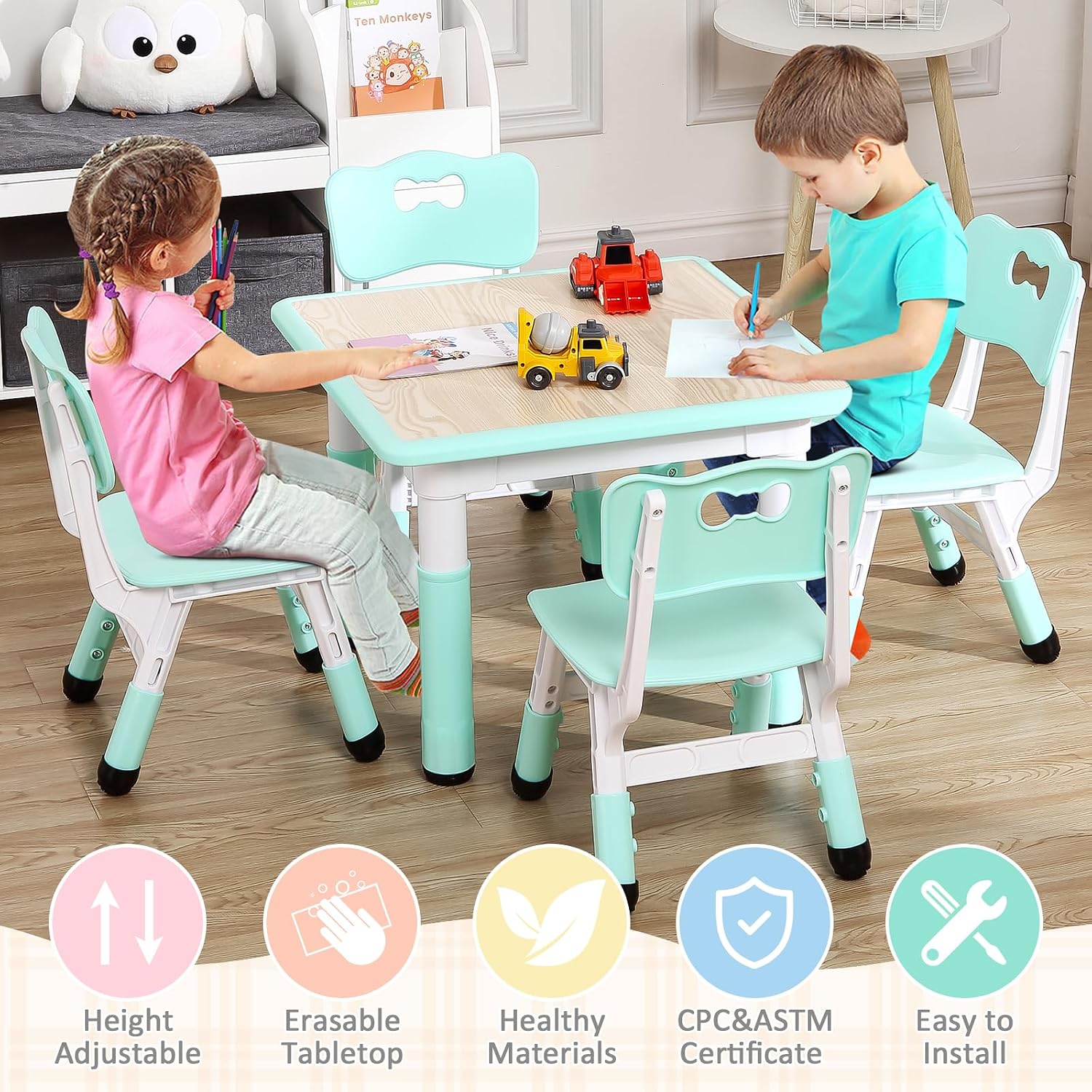 TackView 23inch Kids Table and - Art Craft Furniture 评论和价格