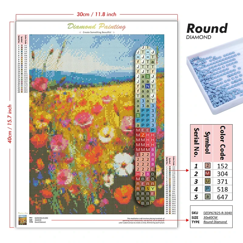 5D DIY Diamond Painting Kit Gr - Art Craft Kite 评论和价格