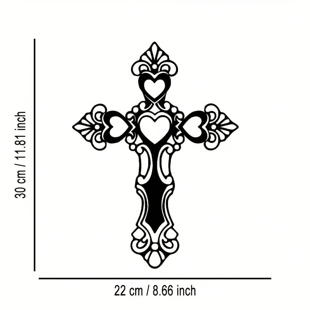 CIFBUY Vintage Iron Cross Wall - Art Craft Cafe 评论和价格