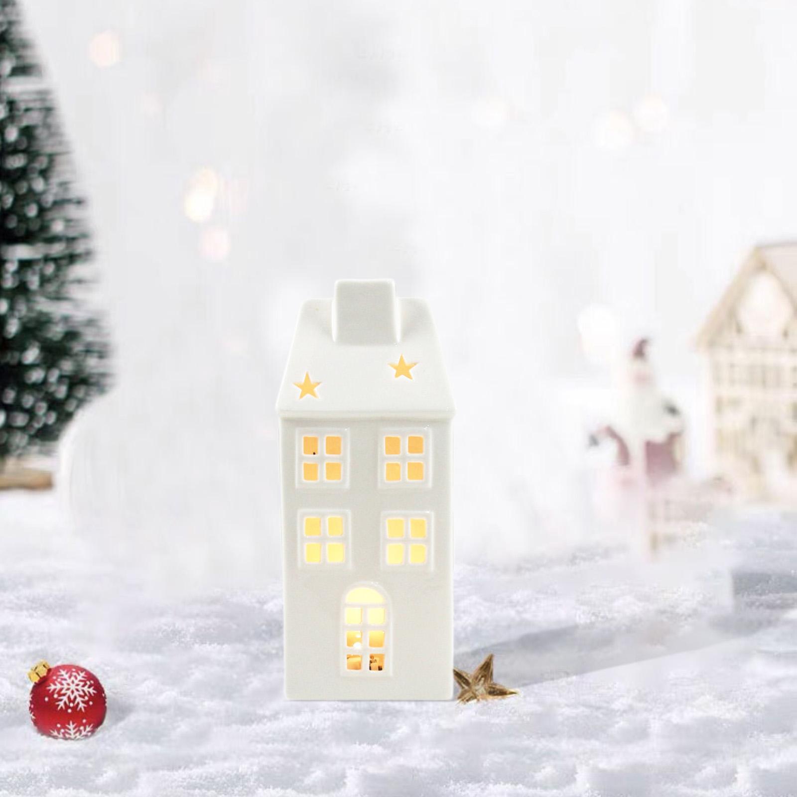 Ceramic Xmas House Bedroom Tab - Art Craft Furniture 评论和价格