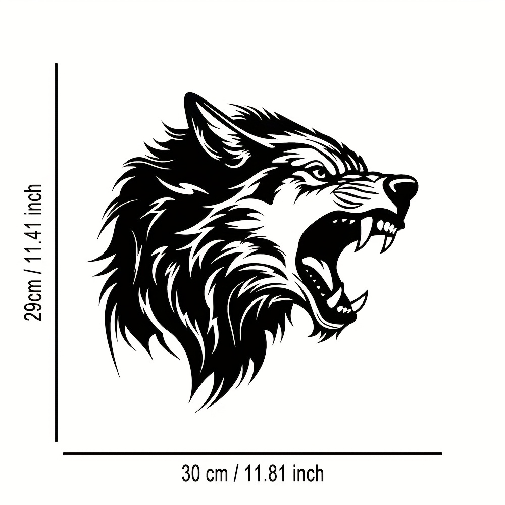 CIFBUY Wolf Head Metal Wall Ar - Art Craft Cafe 评论和价格