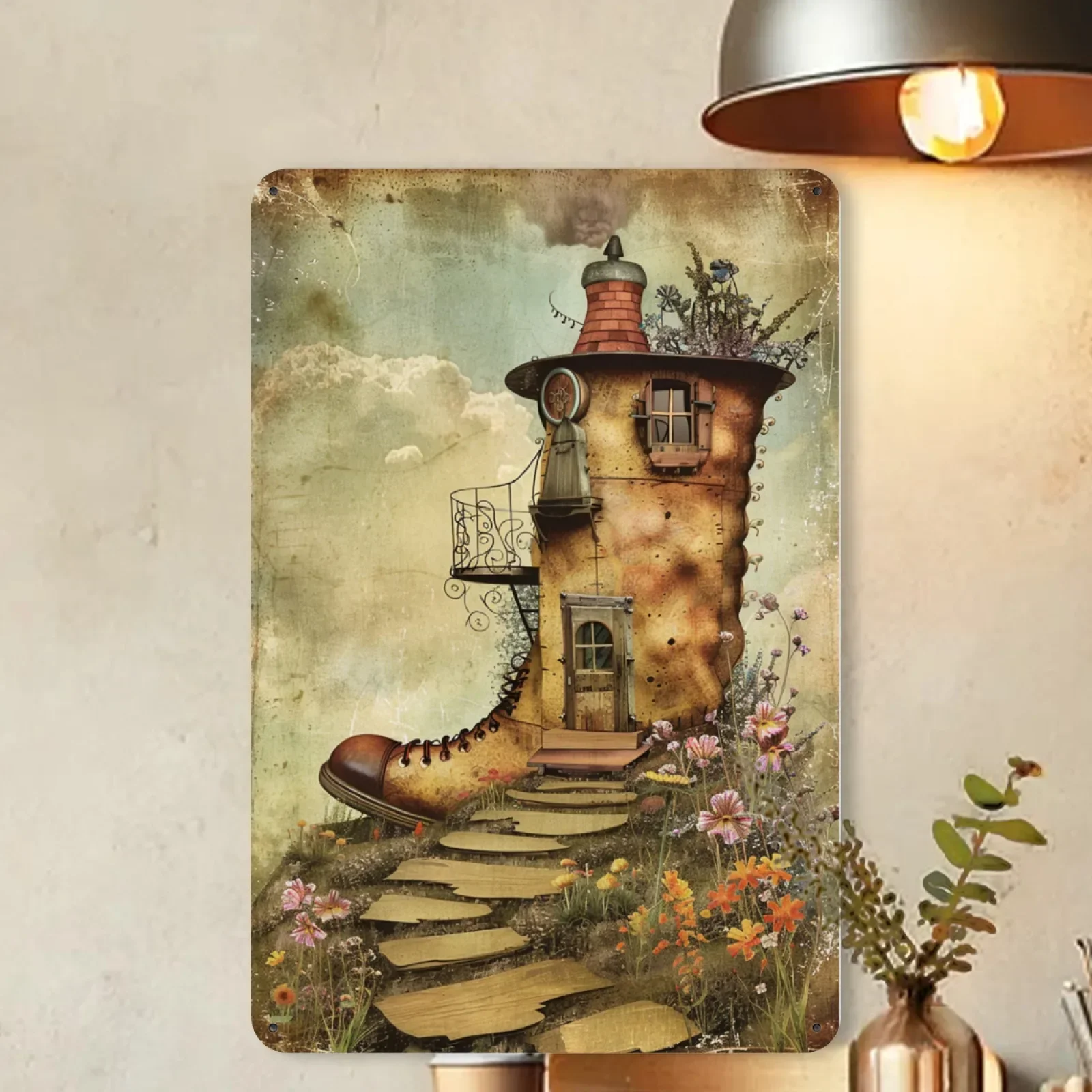 1pc Vintage Metal  Sign, Fanta - Art Craft Cafe 评论和价格