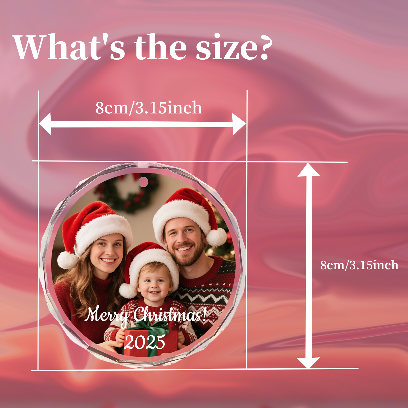 Custom Christmas Photo Ornamen - Art Craft Christmas 评论和价格