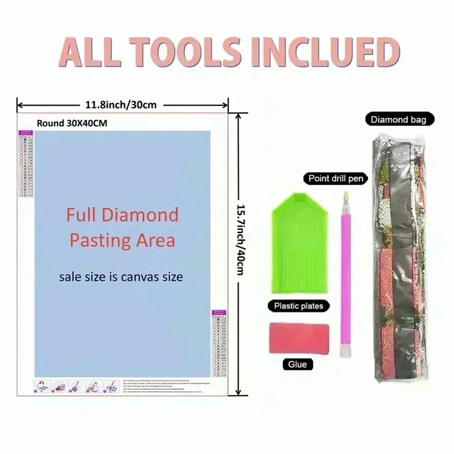 5D DIY Diamond Painting Kit Cu - Art Craft Cafe 评论和价格
