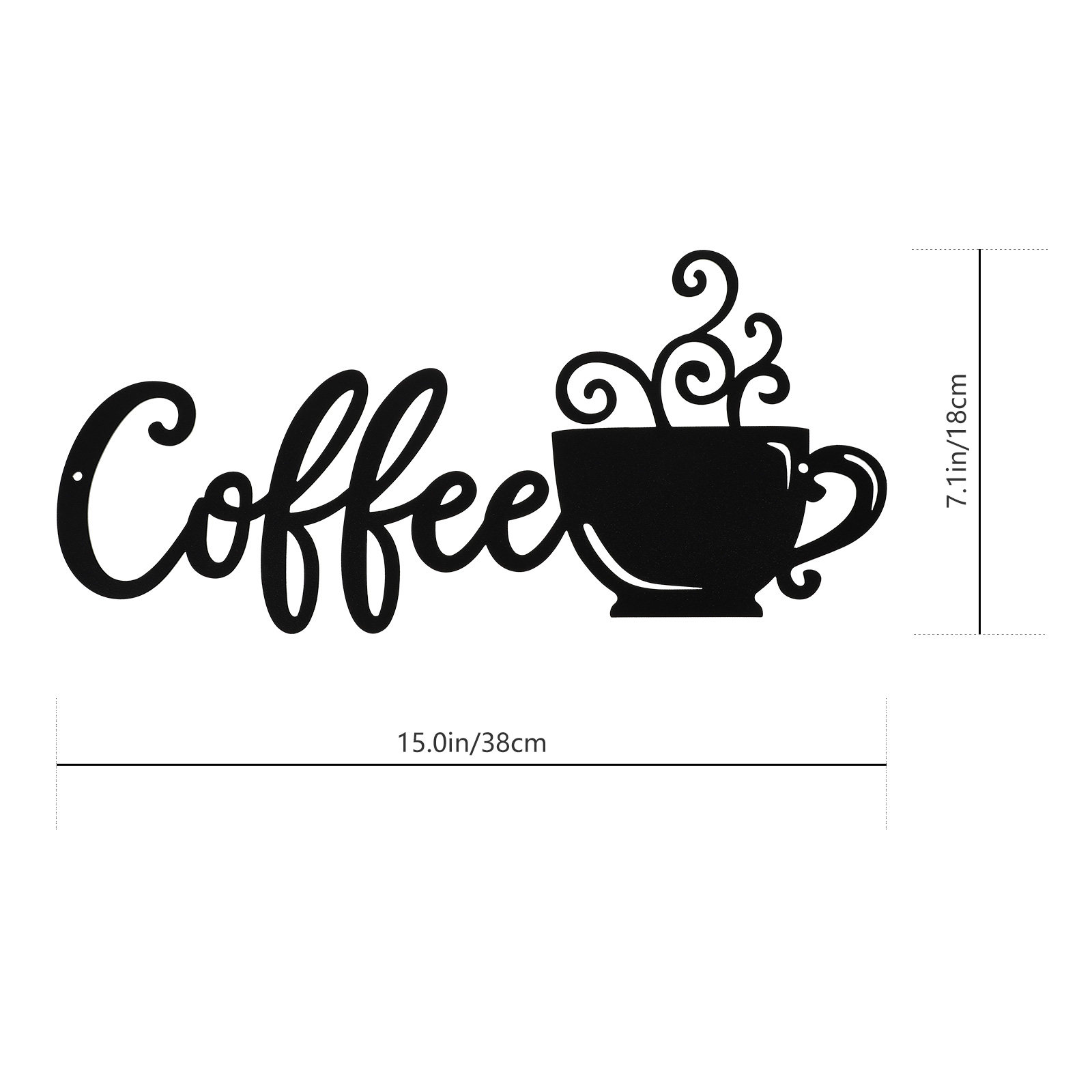 1Set Coffee Cup Pattern Wall P - Art Craft Cafe 评论和价格