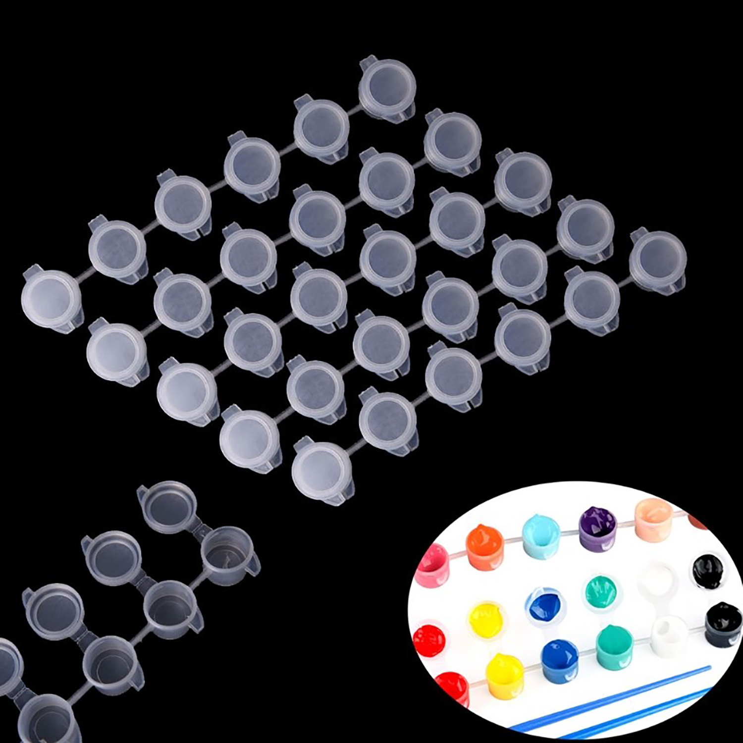 10strips 60pots Empty Paint St - Box Art And Craft 评论和价格