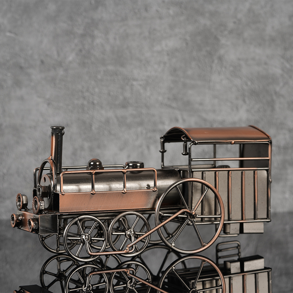 Retro Vintage Lron Steam Locom - Art Craft Furniture 评论和价格