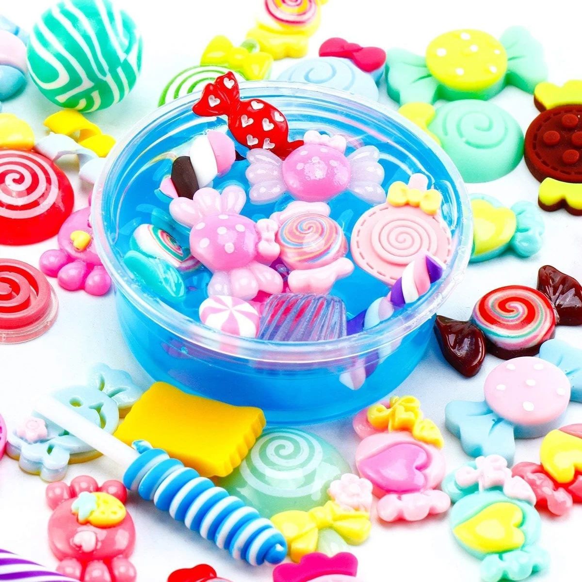 30pcs Random Candy Slime Charm - Art Craft Resin 评论和价格