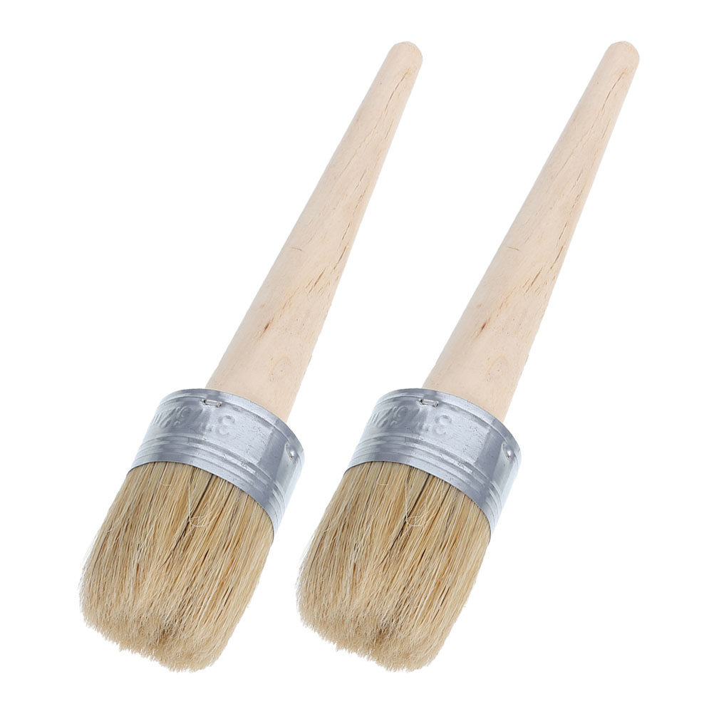 2Pcs Round Paint Brushes 50Mm  - Art Craft Furniture 评论和价格