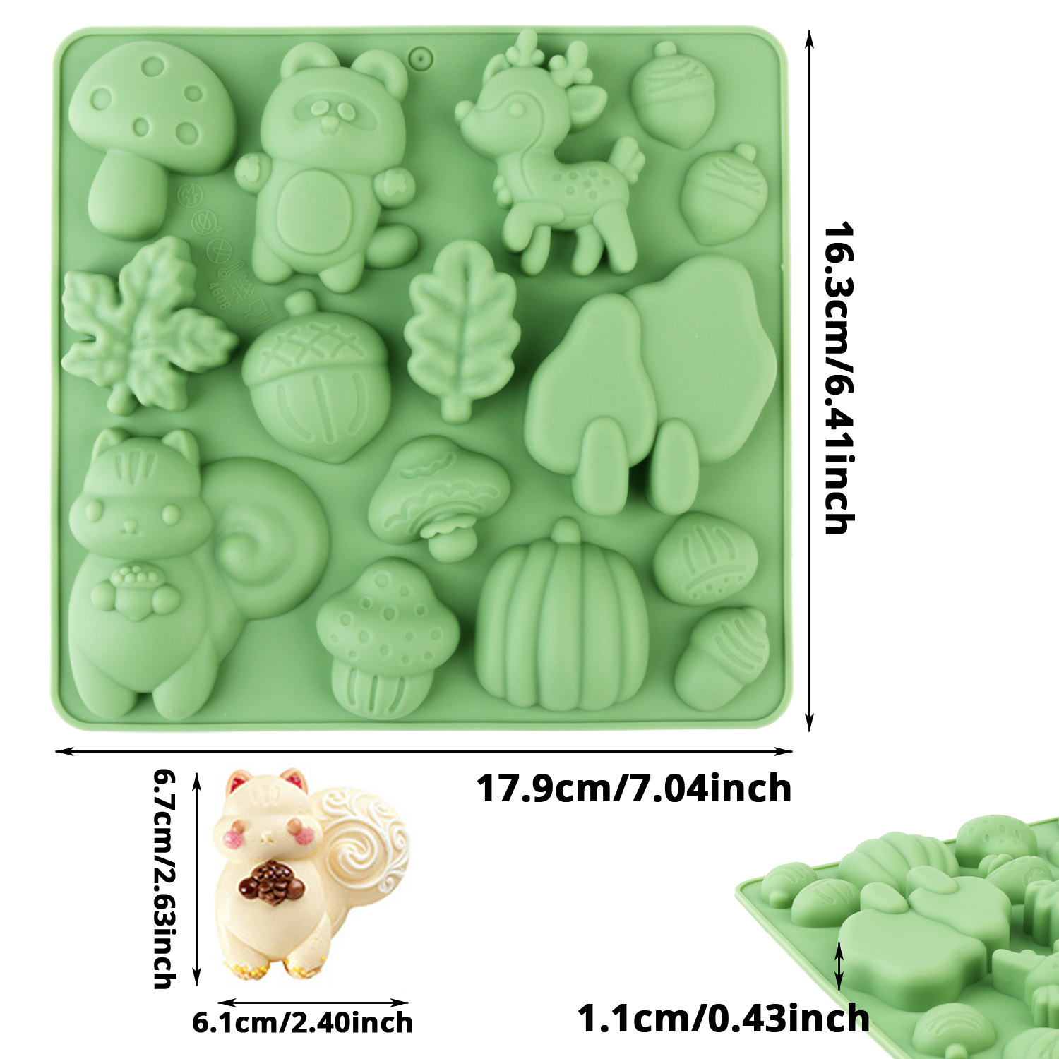 1 Silicone Cake Mold in the Sh - Art Craft Resin 评论和价格