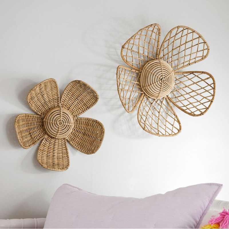 INS Nordic Woven Rattan Flower - Art Craft Furniture 评论和价格