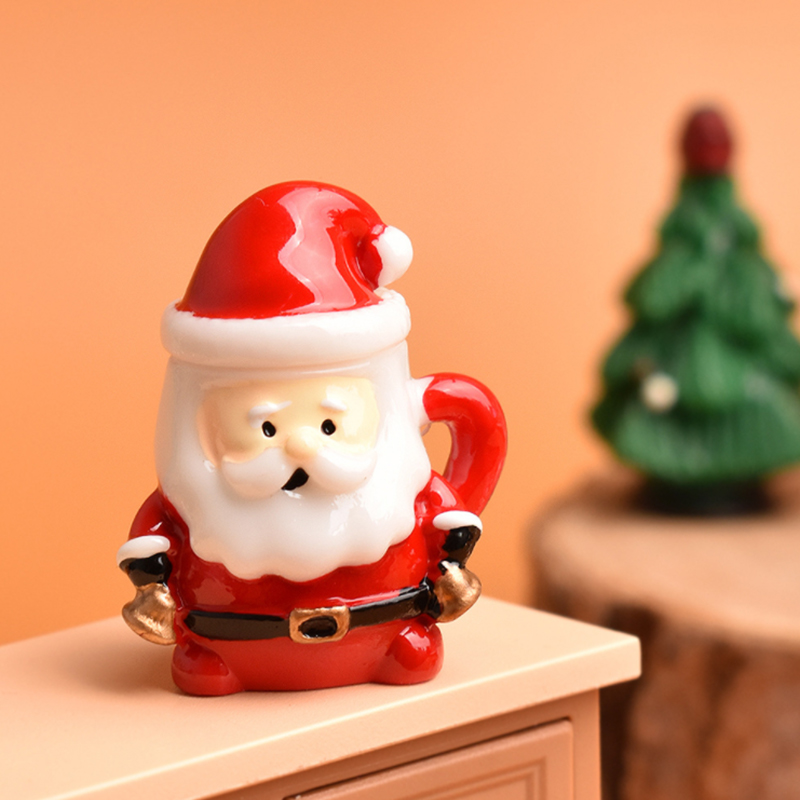 Mini Santa Teacup Ornament - R - Art Craft Resin 评论和价格
