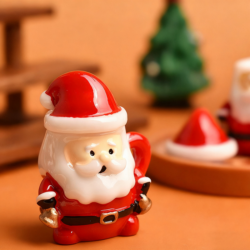 Mini Santa Teacup Ornament - R - Art Craft Resin 评论和价格