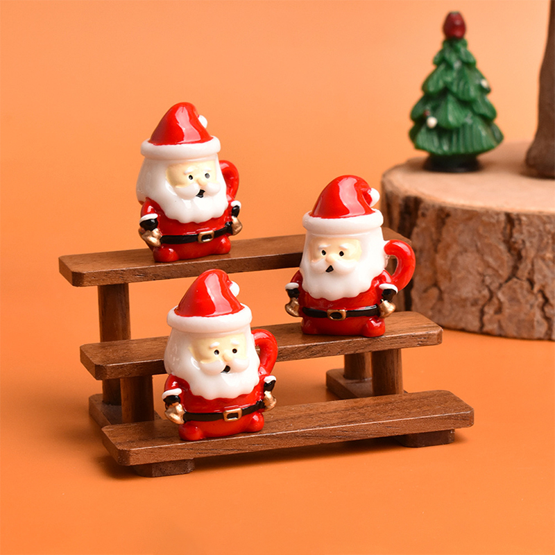 Mini Santa Teacup Ornament - R - Art Craft Resin 评论和价格