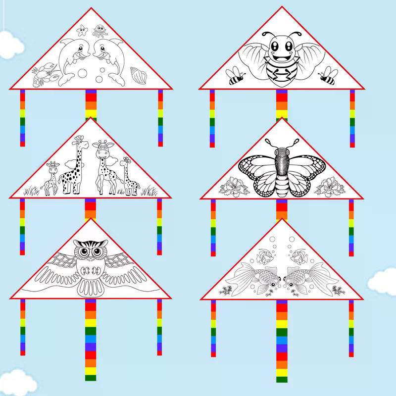 Blank Kite DIY Children Educat - Art Craft Kite 评论和价格