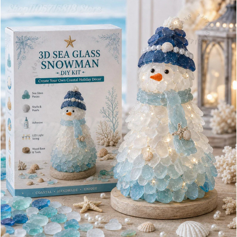 Christmas DIY Sea Glass Craft  - Art Craft Christmas 评论和价格