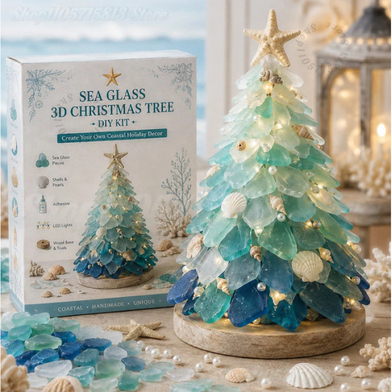Christmas DIY Sea Glass Craft  - Art Craft Christmas 评论和价格