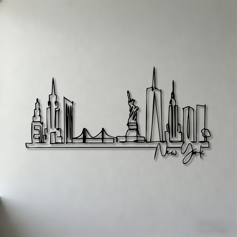 CIFBUY Metal Wall Art NYC Skyl - Art Craft Nyc 评论和价格
