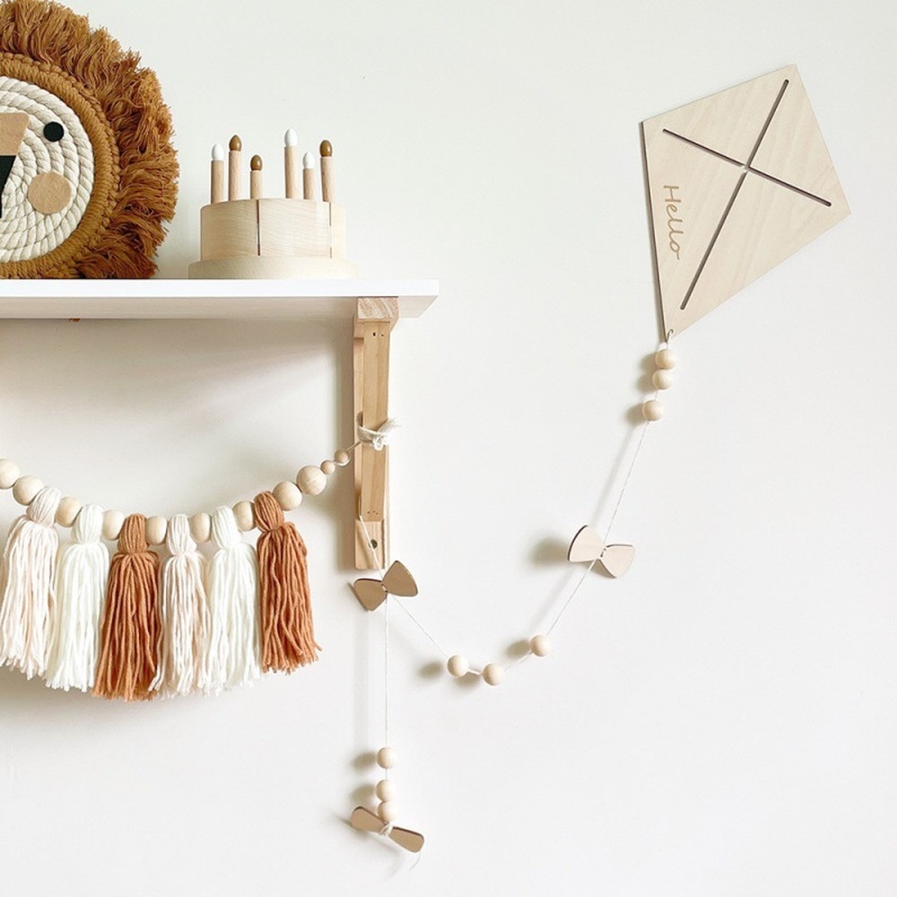 Nordic Wooden Kite Wall Decora - Art Craft Kite 评论和价格