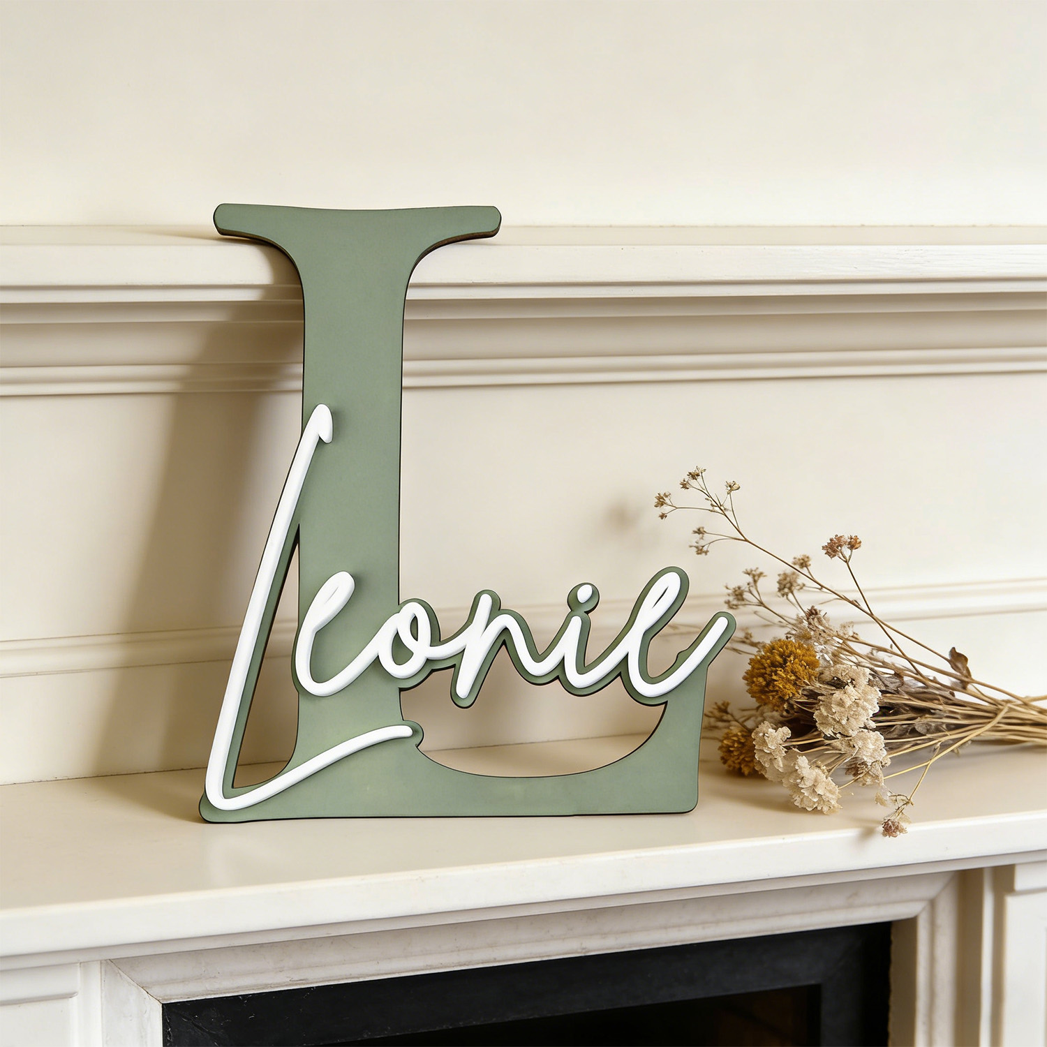 1pc Double-layer Wooden Name D - Art Craft Christmas 评论和价格