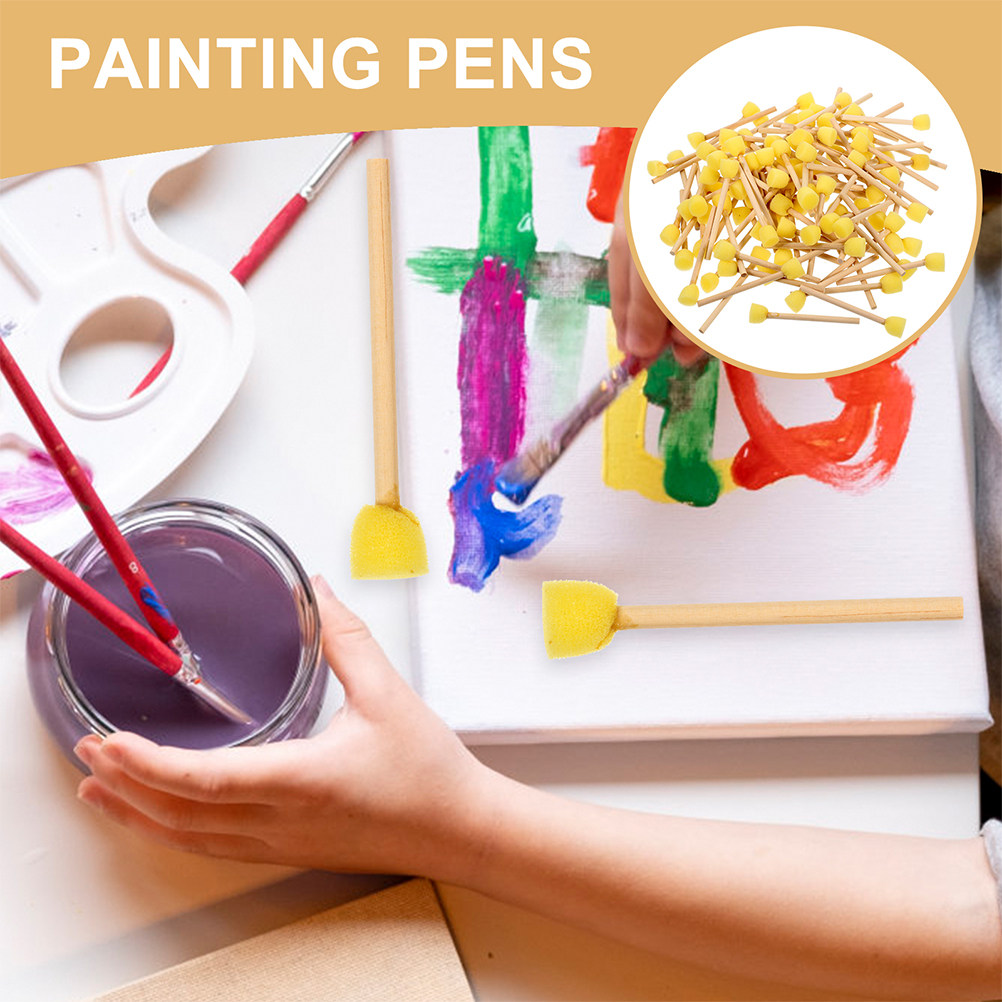 10Pcs Art Sponge Painting Pens - Art Craft Blend 评论和价格