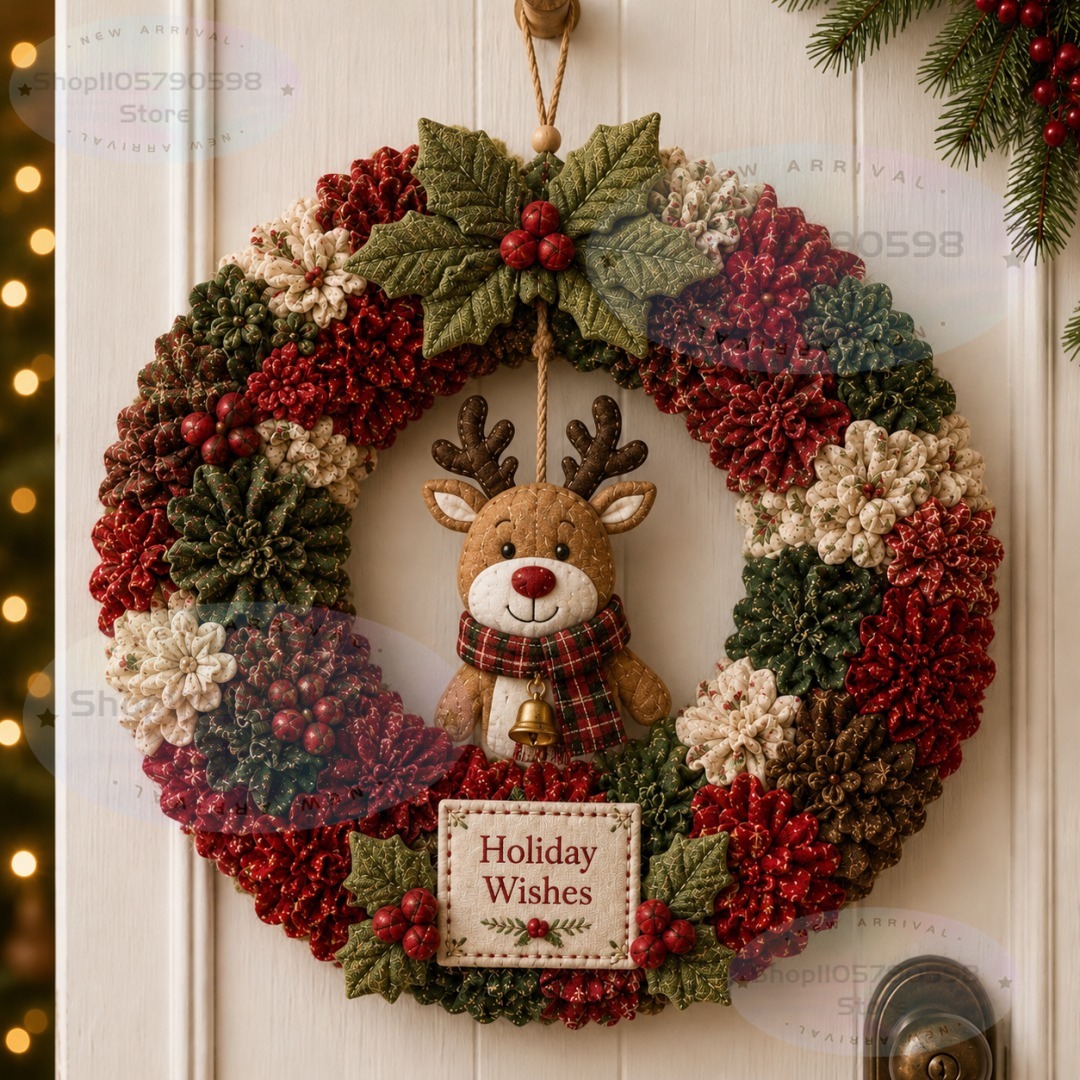3D Fabric Poke Wreath DIY Kit, - Art Craft Market 评论和价格
