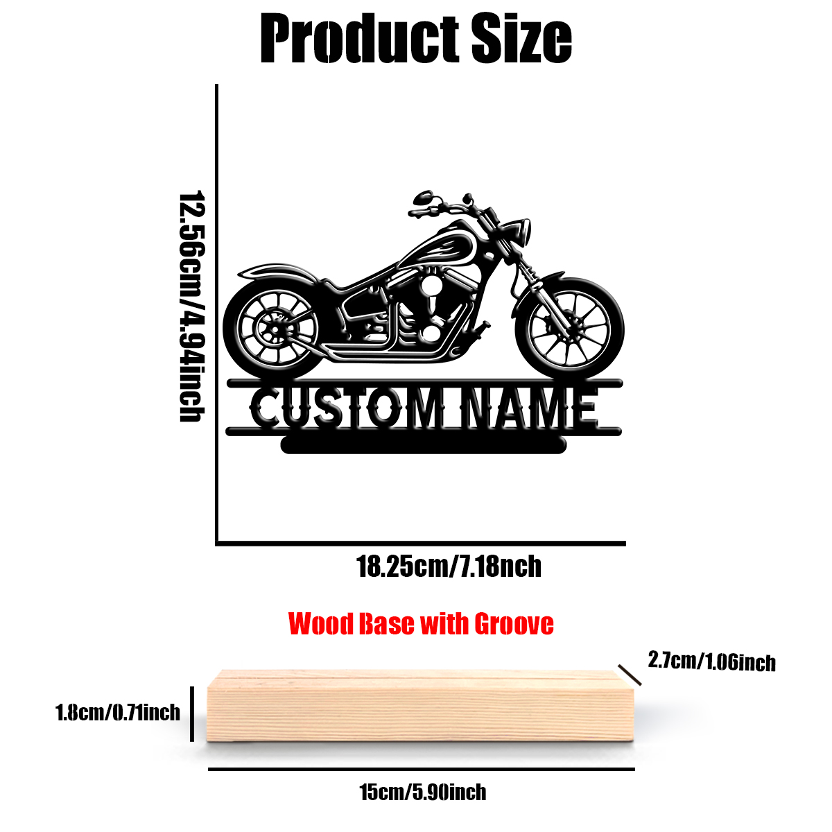 1Pc Csutom Name Road Motorbike - Art Craft Christmas 评论和价格