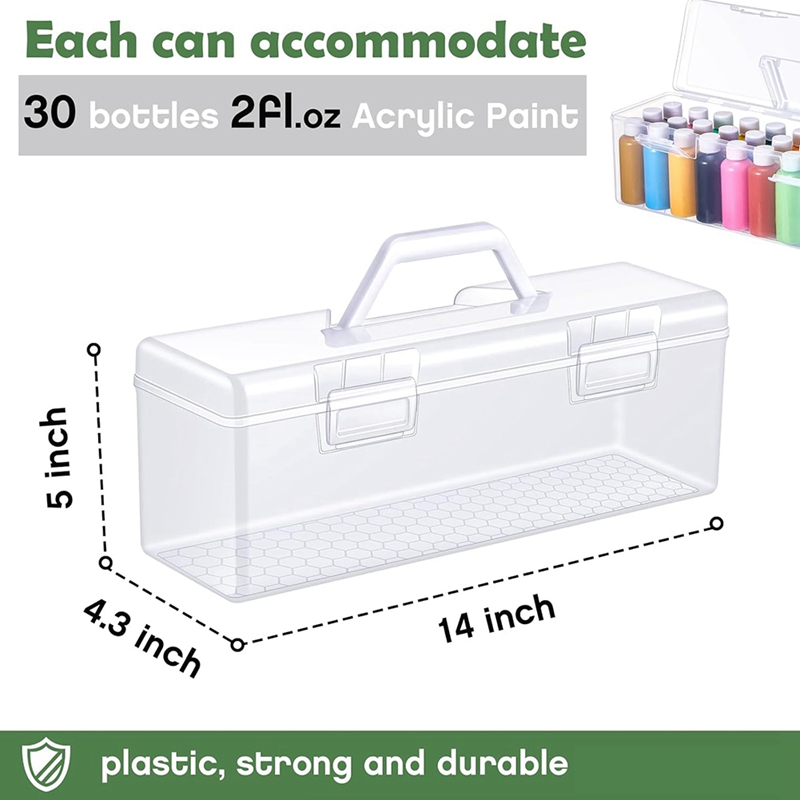 3 Pcs Paint Storage Box for 2  - Box Art And Craft 评论和价格